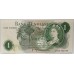 GREAT BRITAIN UK 1968 . ONE 1 POUND BANKNOTE . ERROR . WET INK TRANSFER